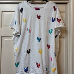 Queen of Sparkles Heart Tee